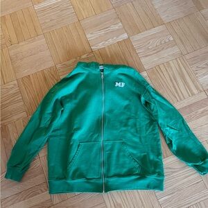 Green Mayfair Group Zip-Up Jacket with Logo